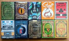 Collector Lot of 10 Different GILDED Numbered Playing Card Decks New Sealed  picture