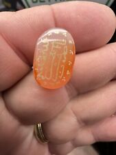 Ancient Sassanian empire (Persian) Prayer bead 19.5 x 13.6 mm etched carnelian picture