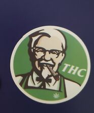 THC KFC Kentucky Fried Chicken Colonel Sanders weed logo Sticker picture