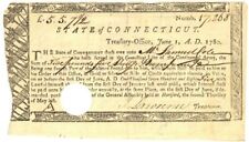 1780's dated Continental Army Connecticut Line Bond or Note issued to a Revoluti picture