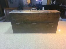 Vintage Wooden Carpenter's Tool Box Saw Ships Nautical  Antique  picture