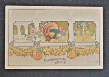 Antique Thanksgiving Postcard Turkey J Herman 1912 picture