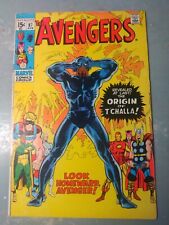 The Avengers #87 | 1971 | 6.5-7.0 | Origin of T'Challa Black Panther Buscema picture