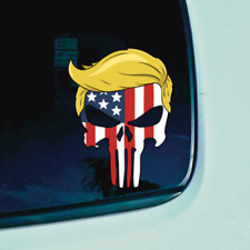 Punisher Trump Vinyl Donald Trump Sticker Skull Trump Car Decal picture
