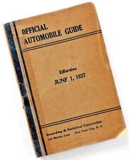 1937—OFFICIAL AUTOMOBILE GUIDE—Recording & Statistical Corp. picture