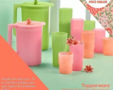 Tupperware 14-pc Sip Into Spring Set - Pitchers and Tumblers NEW  picture