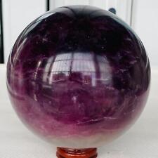 2500G Natural Fluorite ball Colorful Quartz Crystal Gemstone Healing picture