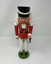 Vintage 13 inch Wooden Traditional Soldier Nutcracker Hand Crafted Decorative picture