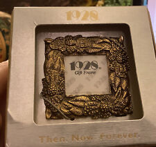 1928 Brand~2” Sq~Picture Frame~NEW in Box~Gold Tone~FREE SHIPPING~Detailed~ picture