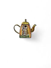 Klimt The Kiss Enamel Miniature Teapot Numbered collectible picture