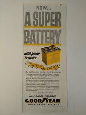 1954 Goodyear Double Eagle 125 Car Battery Cold Weather Vintage Print Ad picture