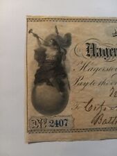 1878 Hagerstown Maryland Bank Draft Beautiful Vignette Artwork 🎨  picture