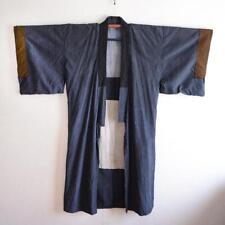 Vintage Japanese Boro Long Kimono Old Wear Noragi Patchwork Showa Japan picture
