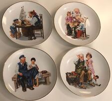 Norman Rockwell for IMM Collectible Plates Set of 4 Limited Edition The Cobbler picture