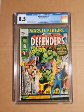 Marvel Feature # 1 CGC 8.5 White Marvel 1971 1st app Defenders. Hulk Dr. Strange picture