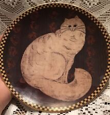 Taffy Cat Lenox Warren Kimble Cat Collection 1995 Folk Art Designed Plate A3114 picture