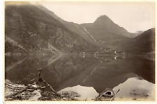 J.V., Norway, Part near Merok. Vintage Geirangerfjord Albumen Print. Vintage Nor picture