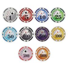 Bulk 700 Yin Yang Poker Chips 11.5 Gram 8 Stripe - Pick Your Denominations picture