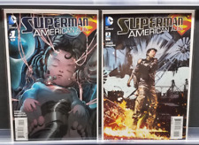 SUPERMAN AMERICAN ALIEN #1 & #2 VARIANT COVER DC 2015 1:25 DRAGOTTA / EDWARDS RI picture