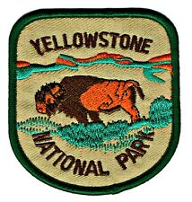⫸ YELLOWSTONE NATIONAL PARK NP  Embroidered PATCH Wyoming WY Bison - NEW picture