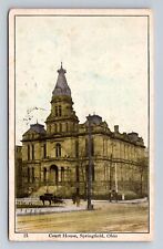 Springfield OH-Ohio, Court House, Antique Vintage c1911 Souvenir Postcard picture