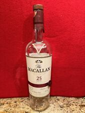 The McCallan  25 Yr. Old Empty Scotch Bottle, Unwashed, Rare, Small Blemish picture