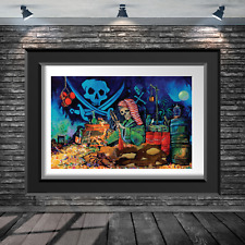 Disney Pirates of the Caribbean Skeleton Treasure Marc Davis Tribute Poster picture