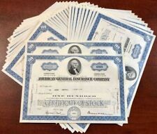 50 Pieces of American General Insurance - 50 Stock Certificate dated 1960's-70's picture