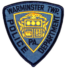 WARMINSTER TOWNSHIP TWP PENNSYLVANIA Sheriff Police Patch VINTAGE OLD MESH  picture