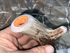 White Tail Deer Antler Pipe with “Liquid Meerschaum” Bowl #1066 picture
