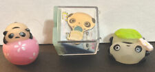 SAN-X TARE PANDA COLLECTIBLE PIN TARE IN HOT AIR BALLOON WITH 2 LITTLE FIGURINES picture