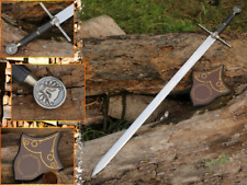 The Witcher Steel Sword of Geralt of Rivia Handmade Replica with Leather Sheath picture