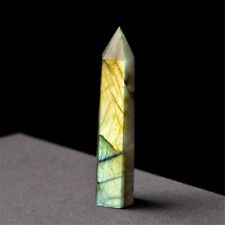 6-7cm Natural Rock Labradorite Moonstone Quartz Crystal Point Stone Healing Wand picture