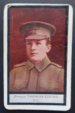 1917 Cigarette Card Sniders Abrahams Australian VC and Officers C Pte T Cooke vc picture