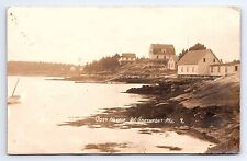 Postcard RPPC Cozy Harbor West Southport Maine c.1914 picture