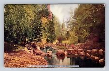 Duluth MN-Minnesota, Stepping Stones At Chester Park, Antique Vintage Postcard picture