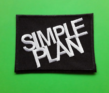 SIMPLE PLAN IRON OR SEW ON QUALITY EMBROIDERED PATCH UK SELLER picture
