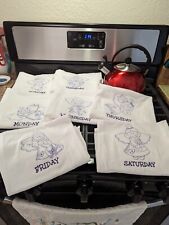 Embroidery Machine, Angel Kitchen Tea Towel,Set Of 7,New picture