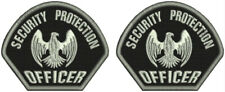 SECURITY PROTECTION OFFICER EMBROIDERY SHOULDER 3.5X4.5  SEW ON OR WITH VELCR@ picture