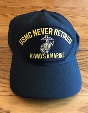 Vintage U.S.M.C Marine Never Retired Always A Marine Snapback Hat Cap U.S.A. picture