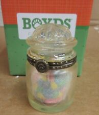 Boyds Bears SWEETIE'S CANDY JAR WITH J B MCNIBBLE 4038003 Treasure Box Figurine picture