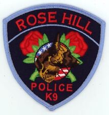 KANSAS KS ROSE HILL POLICE K-9 NICE SHOULDER PATCH SHERIFF picture