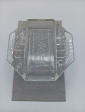 VTG Collectable Clear Glass Travel Lodge Hotel Sleepy Bear Is Everywhere Ashtray picture