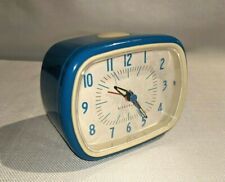 Kikkerland Retro Alarm Clock Blue Works Great (PL69) picture