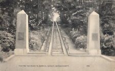 QUINCY MASS ~ First Railroad in US - Built 1825 - black & white picture