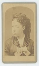 Antique CDV Circa 1870s Beautiful Woman With Stunning Hair Smith Cooperstown, NY picture