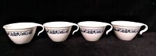 4 Corning Ware Corelle Old Town Blue Hook Handle 2.25” Coffee Tea Cup picture