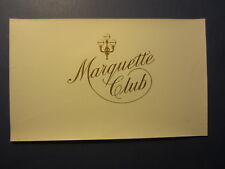 Old Vintage - MARQUETTE CLUB - Cigar LABEL picture