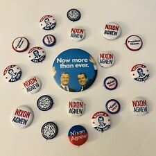 (Lot Of 20)Vint 1960’s Richard Nixon & Spiro Agnew Presidential Campaign Buttons picture