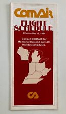 COMAIR AIRLINE Timetable Flight Schedule May 15 1984 1984/5/15 Regional Air Vtg picture